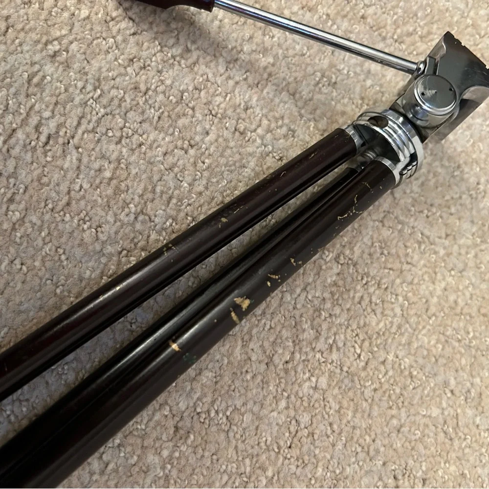 Vintage Travel Tripod and Leather Case SUPER FAST SHIPPING